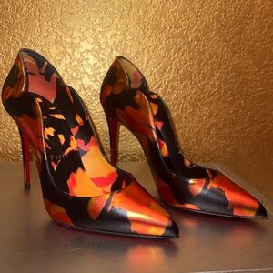 New Christian Louboutin Size 37.5 Hot Chick 100mm Pumps